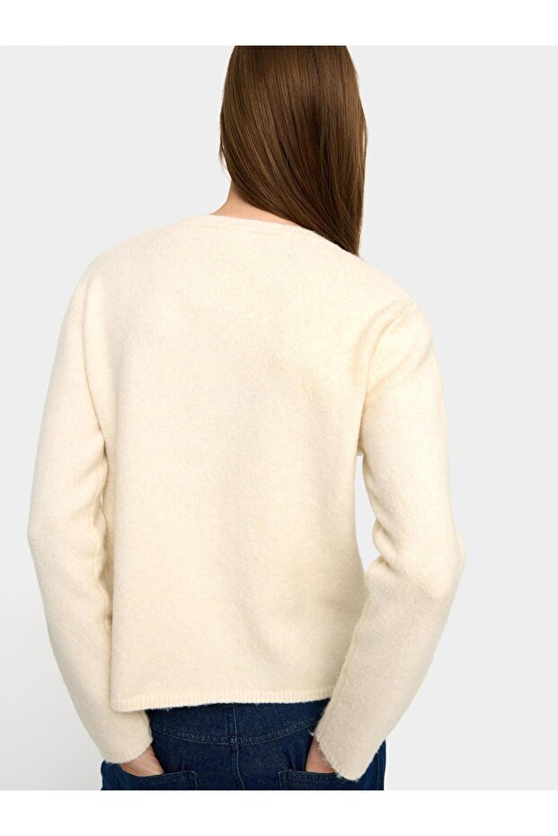 Fırfırlı Örme Hırka - 3