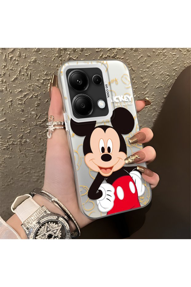 Poco M6 Pro 4g Compatible, Cartoon Mickey Mouse Pattern Shock Protection Phone Case.