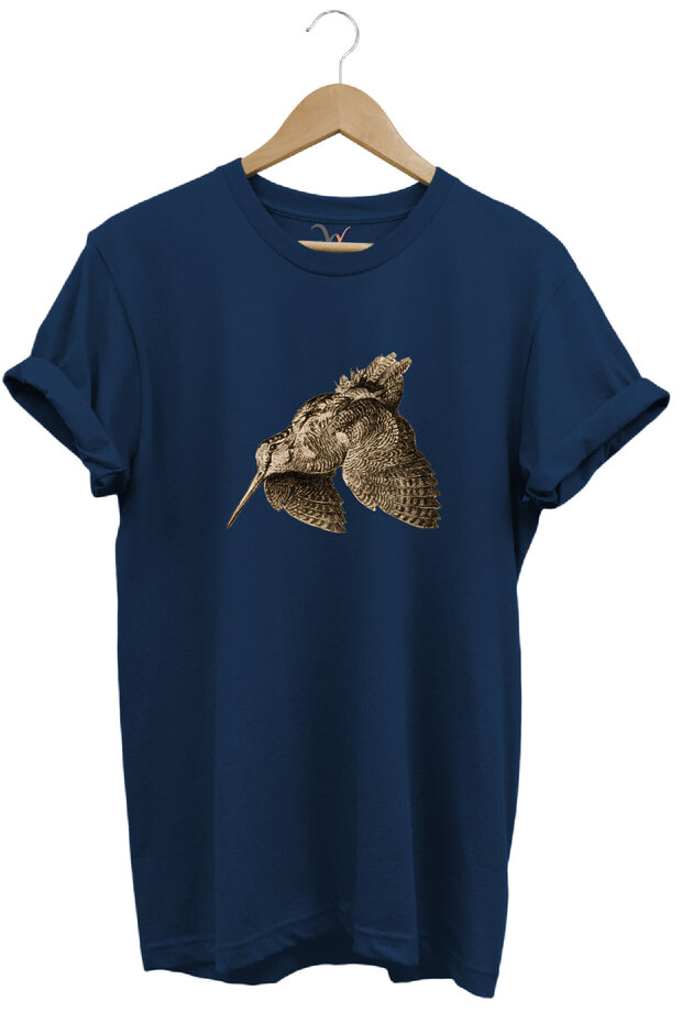Hunting Hunting Parakeet Printed 100% Cotton Regular Fit Crew Neck T-Shirt