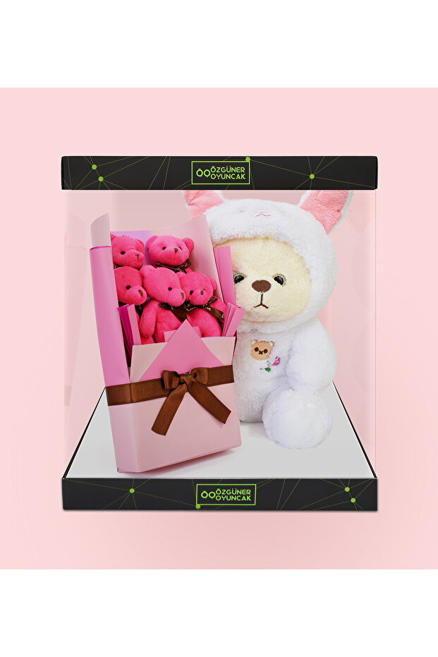 Special Pufi Plush & Teddy Bear Bouquet for Valentine's Day – Romantic and Fun Gift