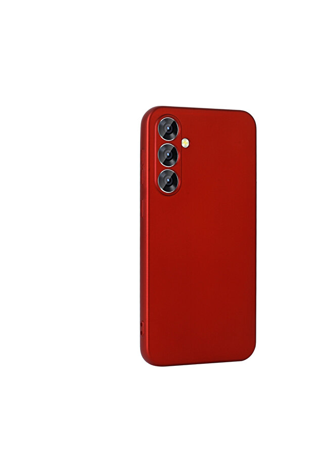 غطاء حماية CPPL Premier من السيليكون لهاتف جالاكسي S25 FE - أحمر - 5