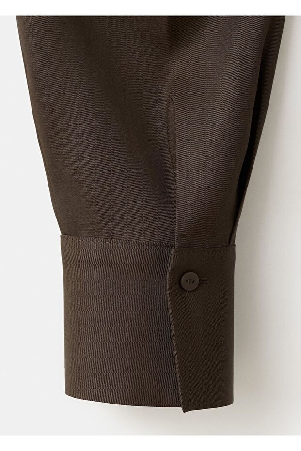 Lyocell düz kesim gömlek - 5