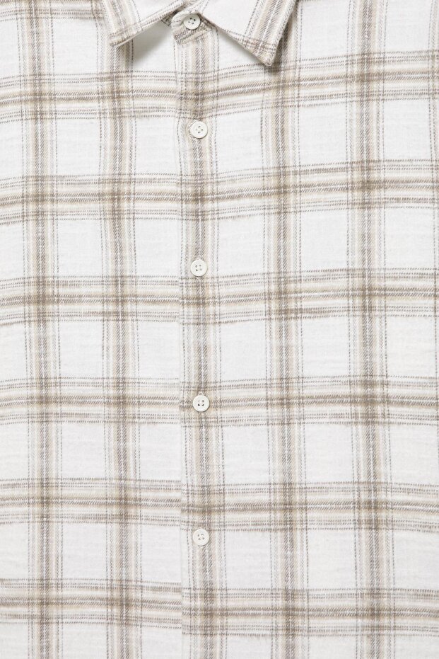 Kareli uzun kollu gömlek - 6