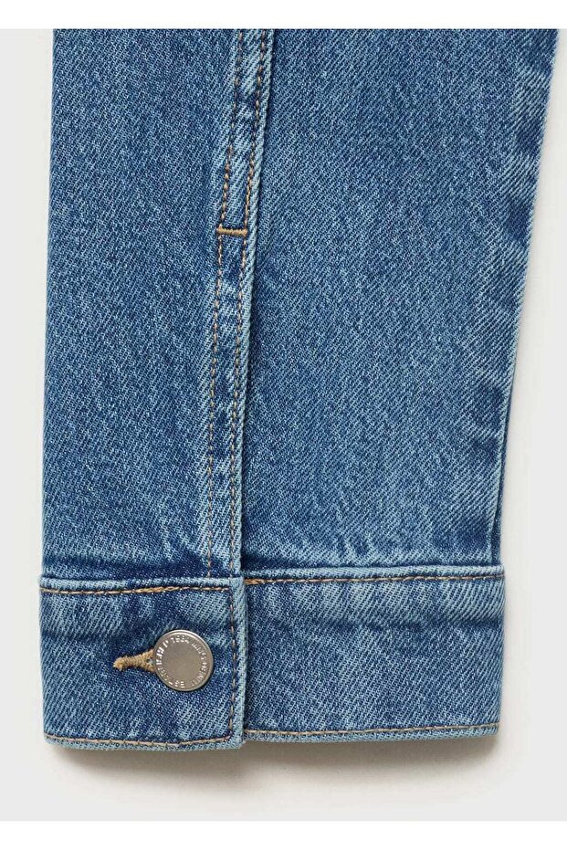 Cepli denim ceket - 5