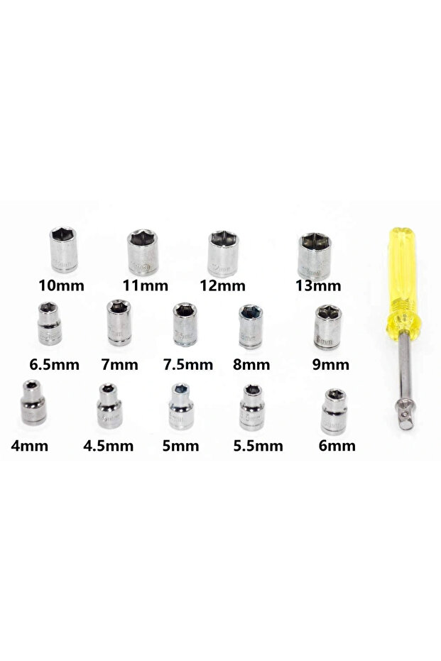 طقم مفاتيح ربط مكون من 40 قطعة في صندوق بلاستيكي (5047) - 2