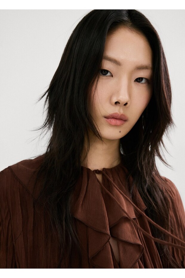 Volanlı şifon bluz - 6