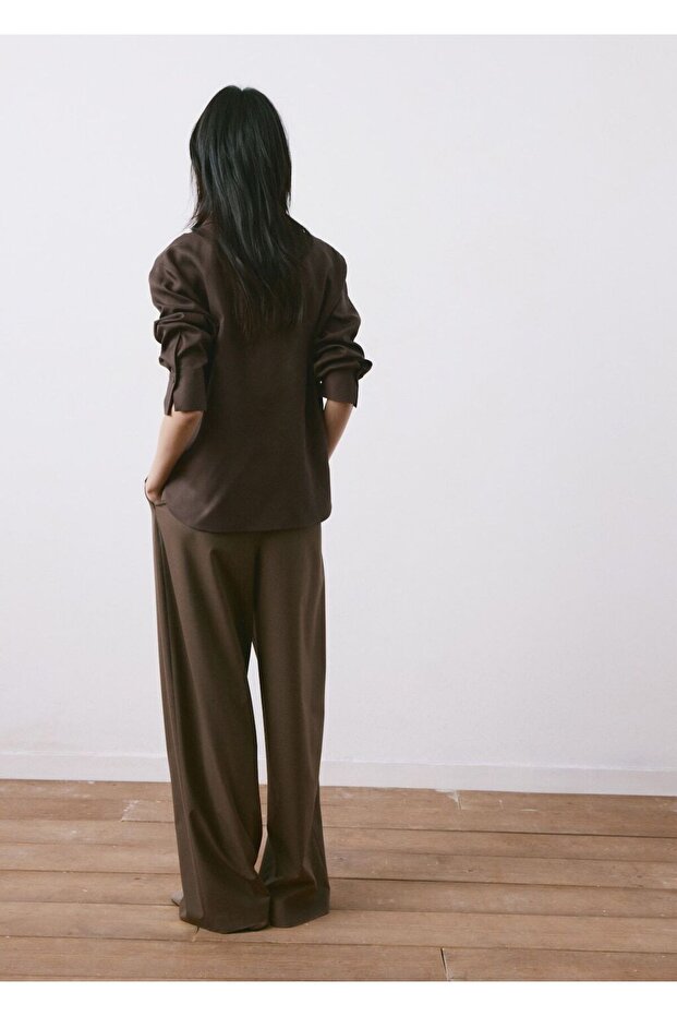 Lyocell düz kesim gömlek - 4