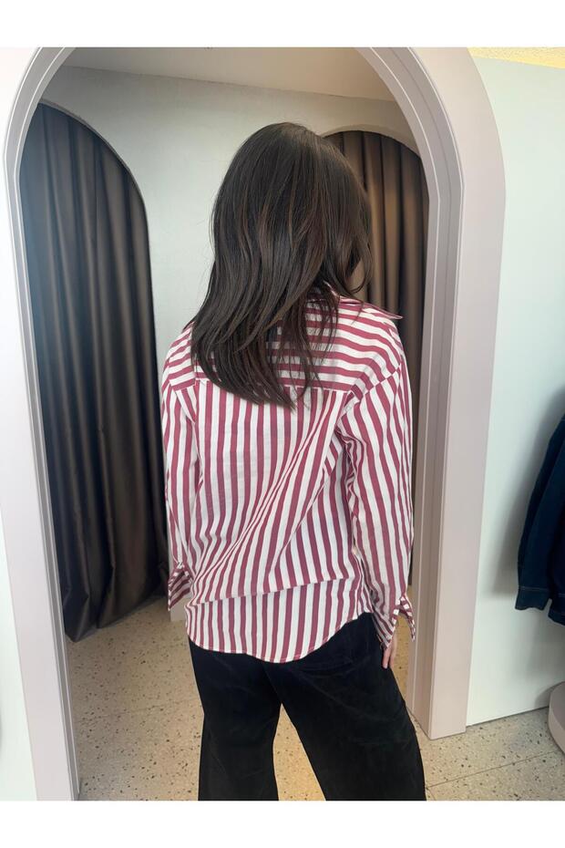 KALIN ÇİZGİ GÖMLEK - 4