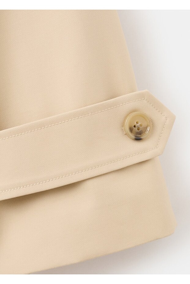 Kısa oversize trençkot - 5