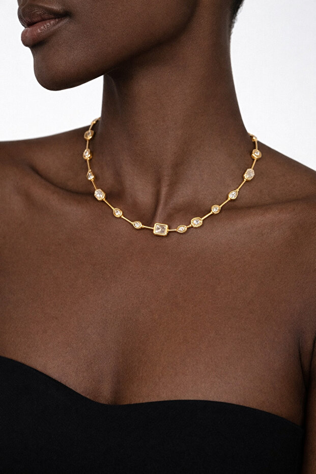 Çelik 7 Element Kolye - 2