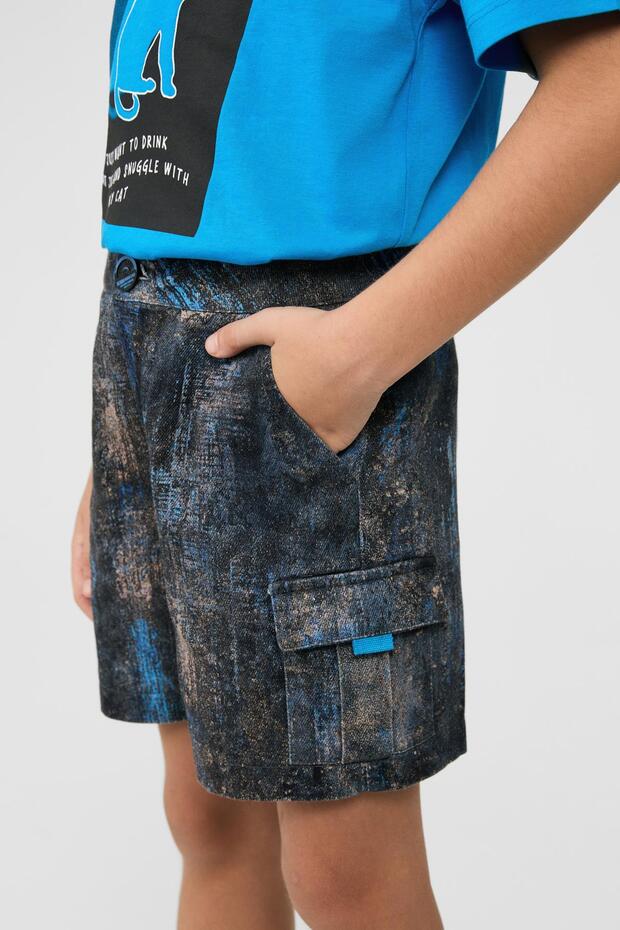 BG Store شورت للأولاد منقوش - 3