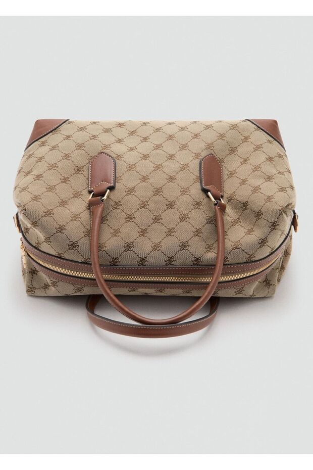 Jacquard logolu bowling çantası - 5