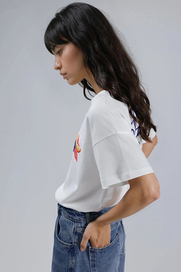 Baskılı Oversized T-Shirt - 2