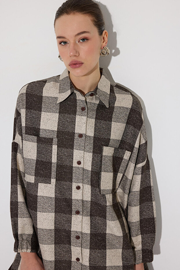 SİMLİ OVERSIZE GÖMLEK - 1