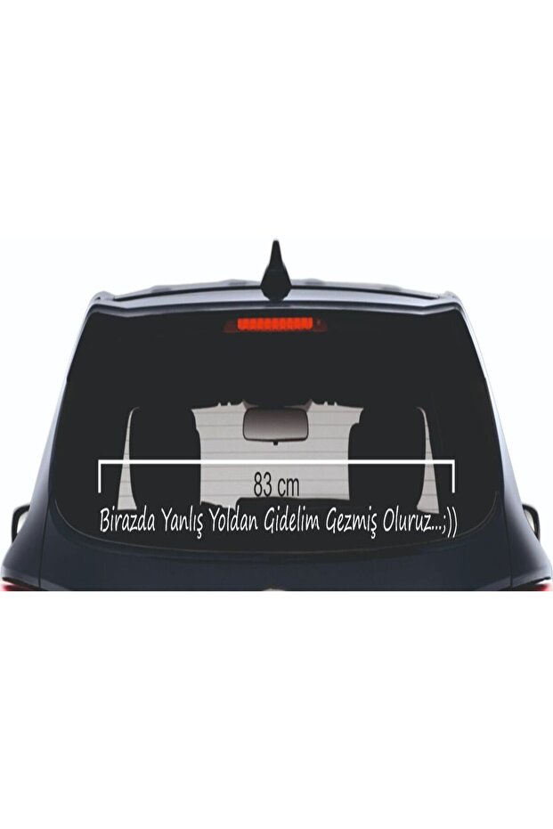 Maybe We'Ve Taken the Wrong Turn and We'Ll Get Lost.. Text Car Windshield Sticker 3D 83 cm