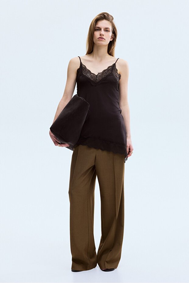 Paçaları Kat İzli Pantolon - 2