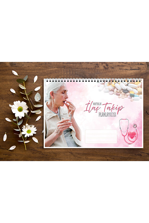 A4 Size Weekly Medication Tracker Planner, for Chronic Illnesses