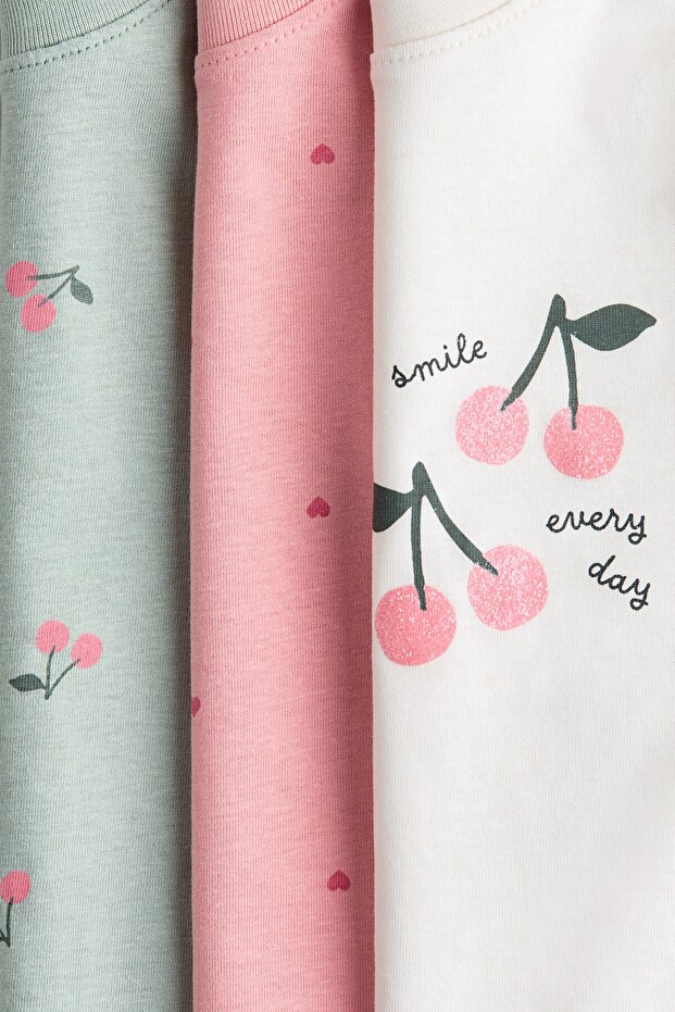 3'lü Baskılı Tişört - 2