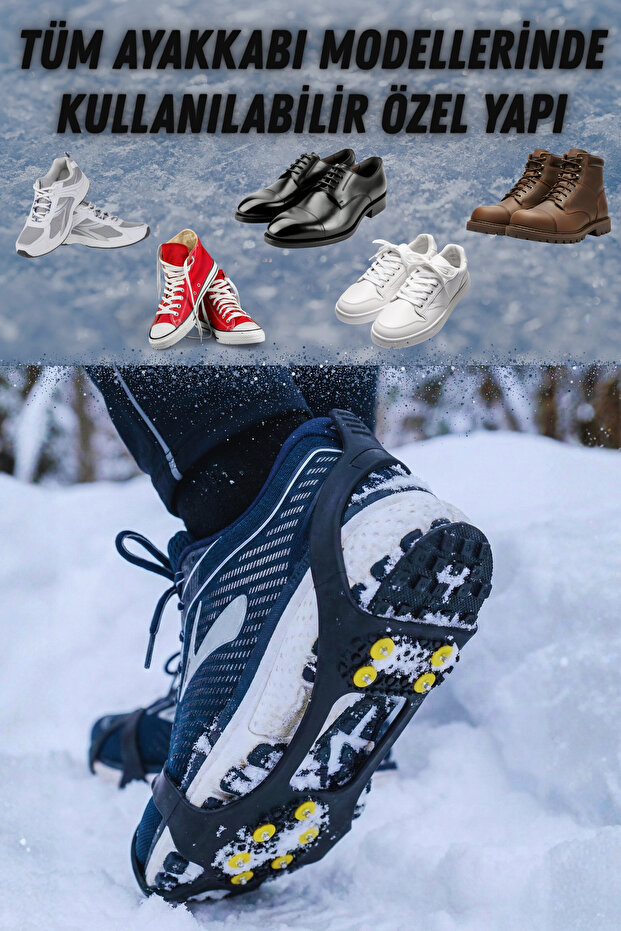 Bot ve Ayakkabı İçin Kar Paleti – Buz & Kar Kayma Önleyici, Ayakkabı Kar Lastiği - 2