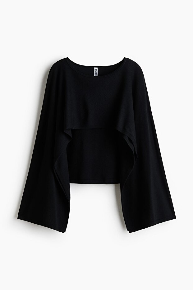 Pelerin Görünümlü Üst - 1