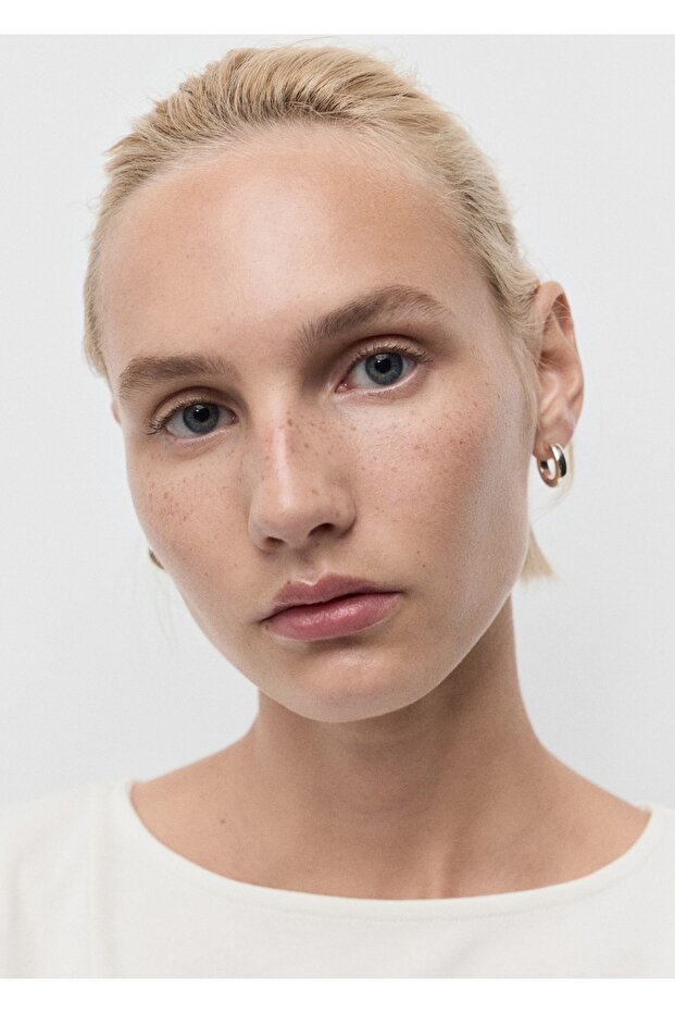 Pamuklu evaze tişört - 6