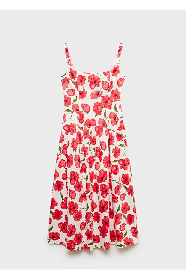 Evaze pamuklu elbise - 3