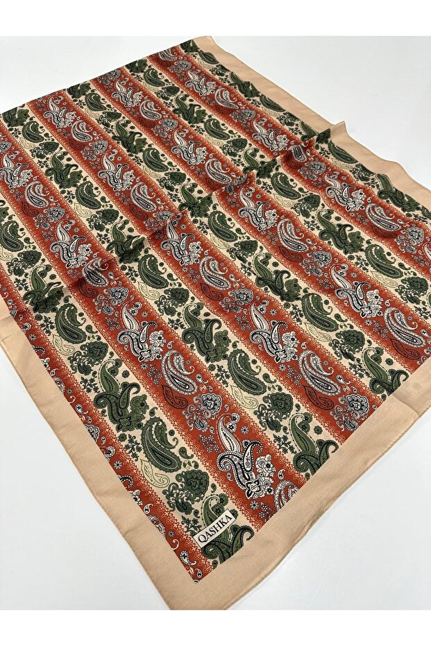 Qashka Soft Cotton Shawl Etro Pattern Lbd0507