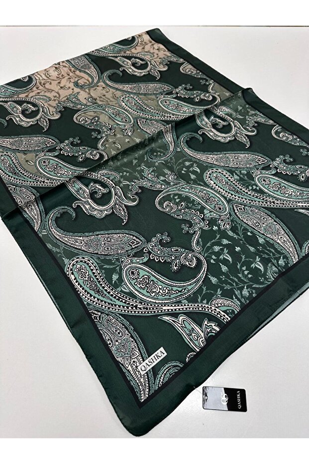 شال حرير ساتان QASHKA بنمط Etro LBT0104