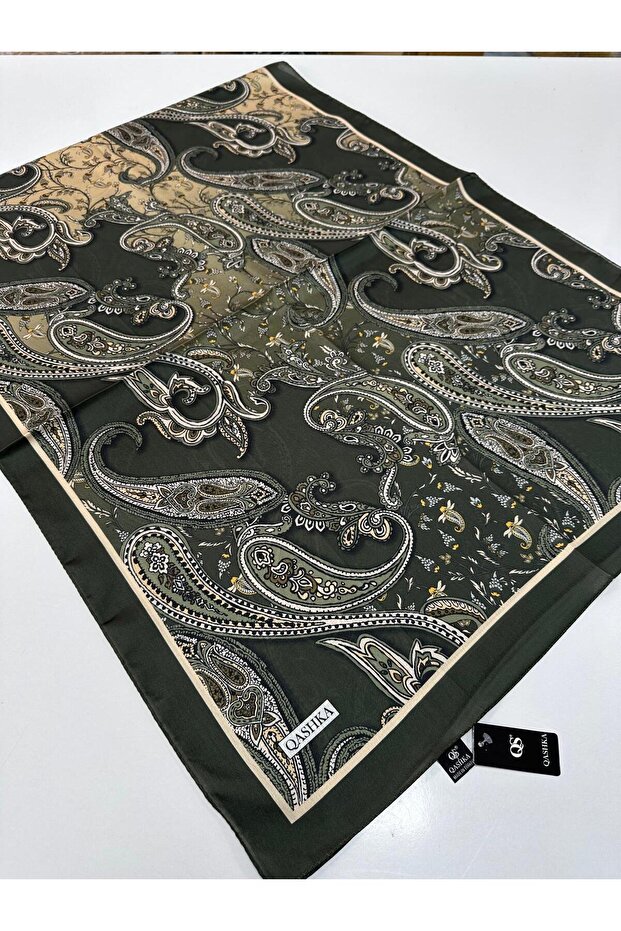 شال حرير ساتان QASHKA بنمط Etro LBT0115