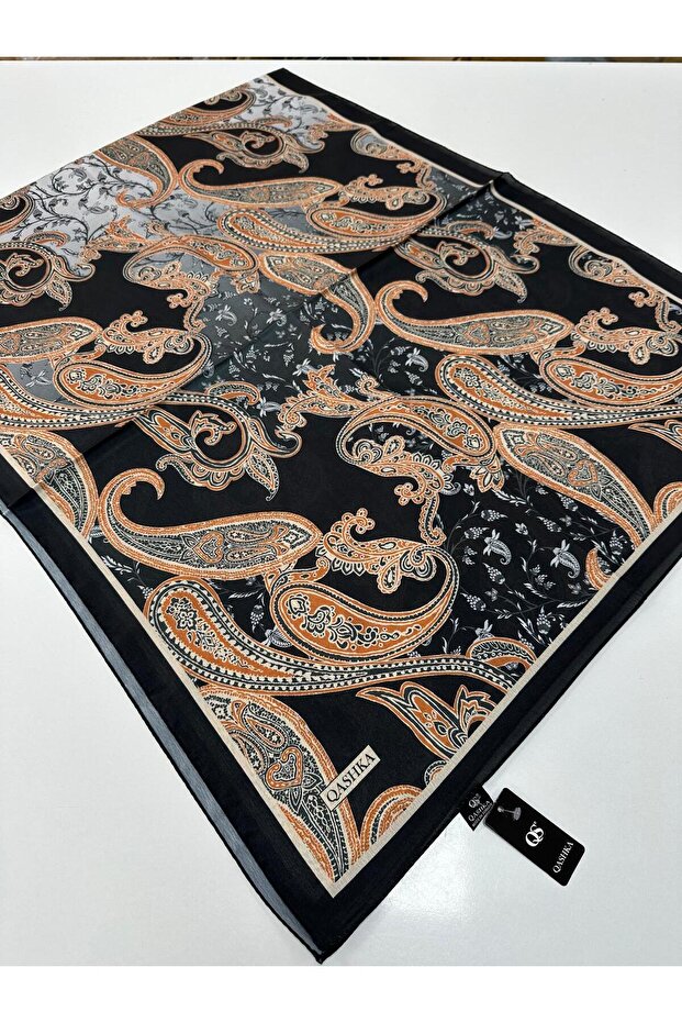 شال حرير ساتان QASHKA بنمط Etro LBT0112