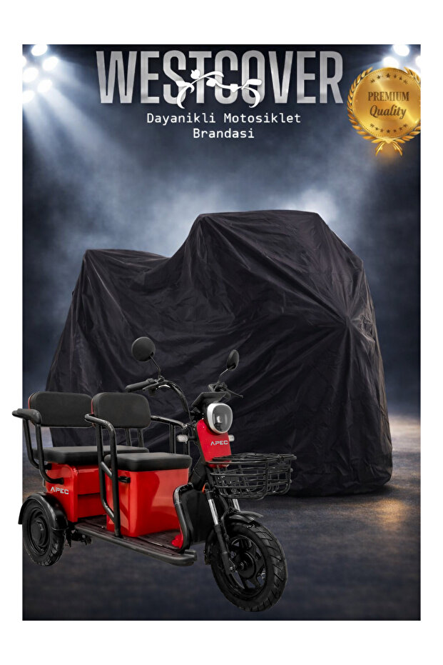 Black Apec Apm5 Compatible Motor Tent, Motorcycle Tarpaulin