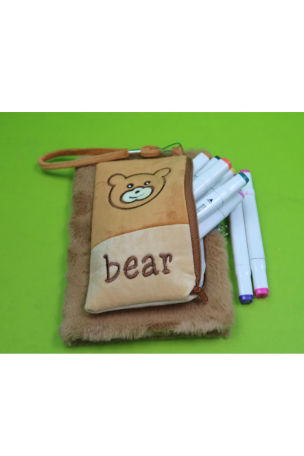 دفتر ملاحظات من القطيفة مع حقيبة قابلة للقفل، 80 ورقة مسطرة - 4