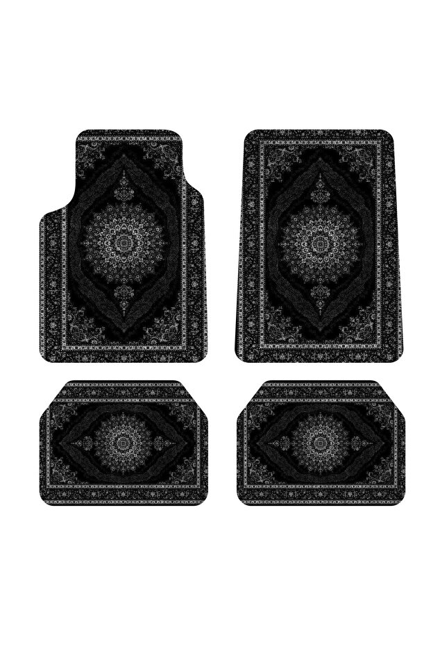 VİVİCA Dijital Baskılı Universal Her Araca Uyumlu Makinede Yıkanabilir Oto Halı Paspas Seti