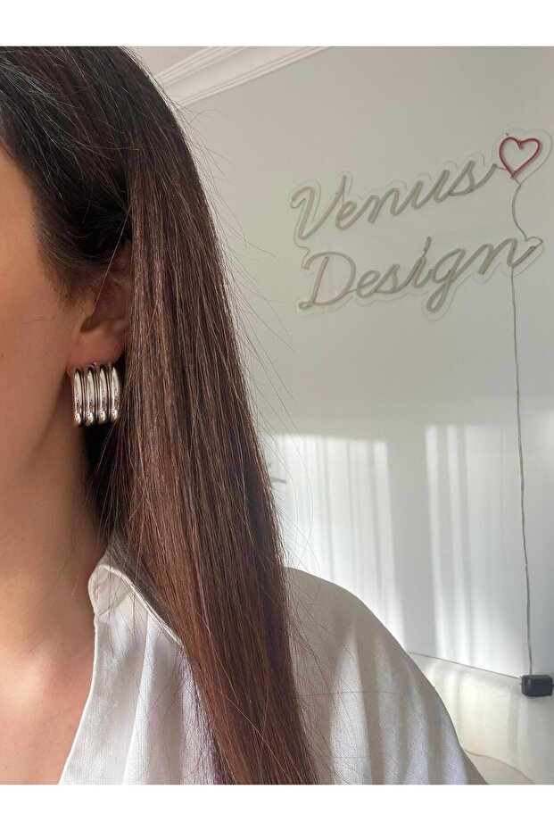 Çelik 4 Bombe Küpe - 2