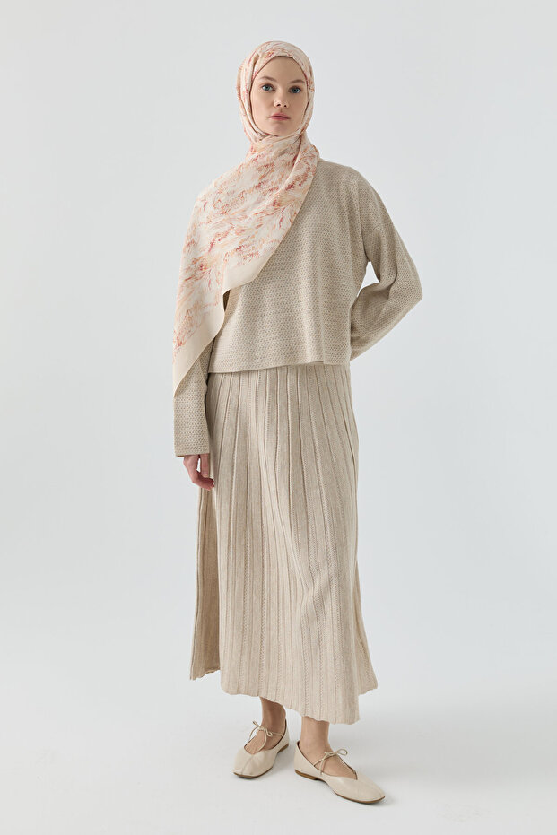 Triko Takım - Bej - 2