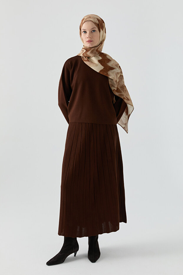 Triko Takım - Kahve - 1