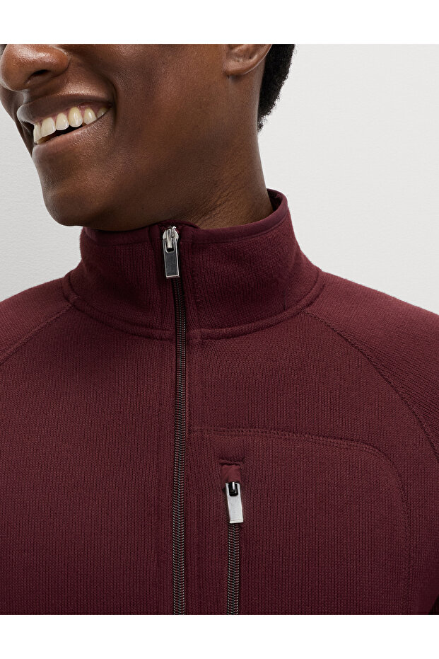 Fermuarlı Polar Ceket - 3