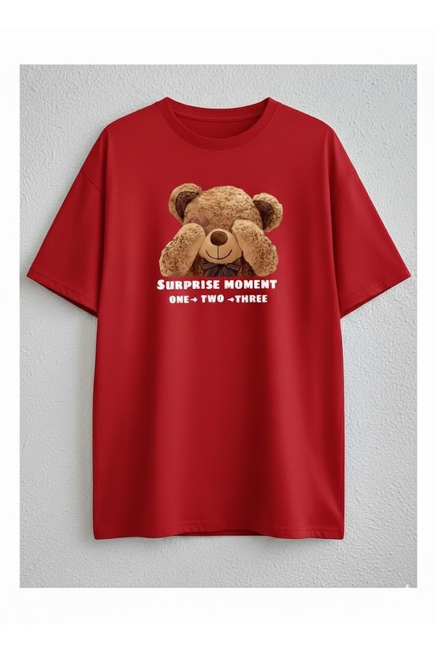 Cute Bear Printed Unisex T-Shirt - Valentine's Day Gift - Valentine's Combo - Unisex T-Shirt