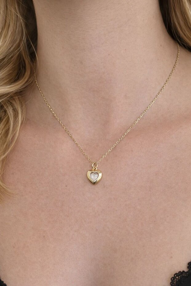 Kalp Kolye Çelik - 1