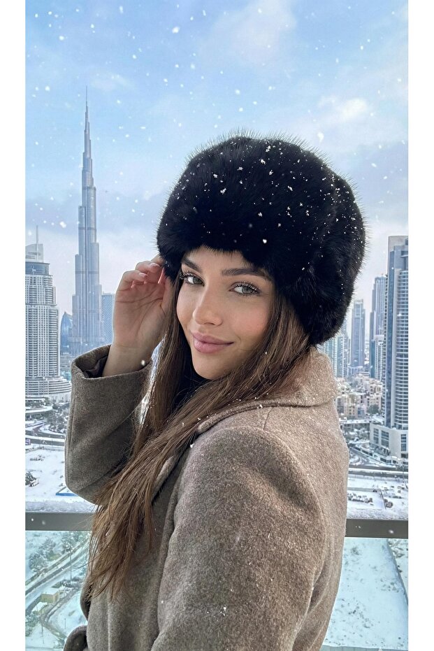 قبعة فاخرة من القطيفة - 2