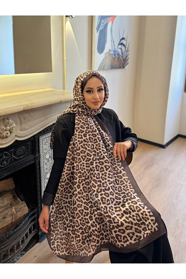LEOPAR SOFT PAMUK ŞAL - 1