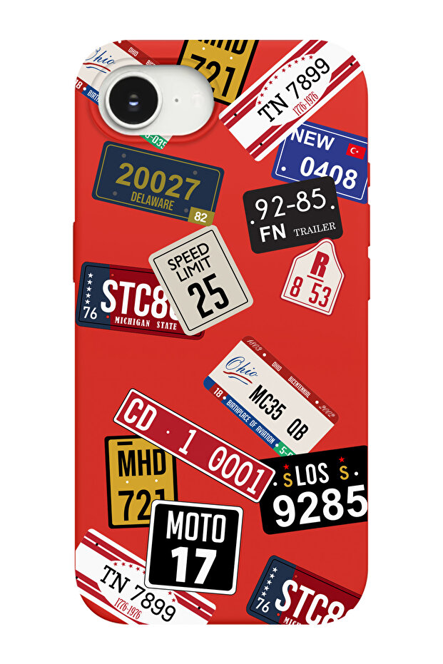 حافظة هاتف متوافقة مع iPhone 16E بنمط تذاكر مزخرفة من الداخل مصنوعة من الجلد المدبوغ - 1