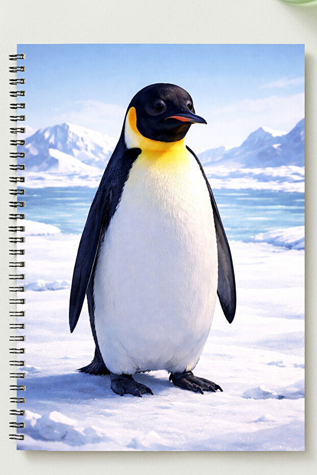 دفتر ملاحظات PENGUEN A5 بغلاف معدني حلزوني سميك غير مسطر من نوع بريستول