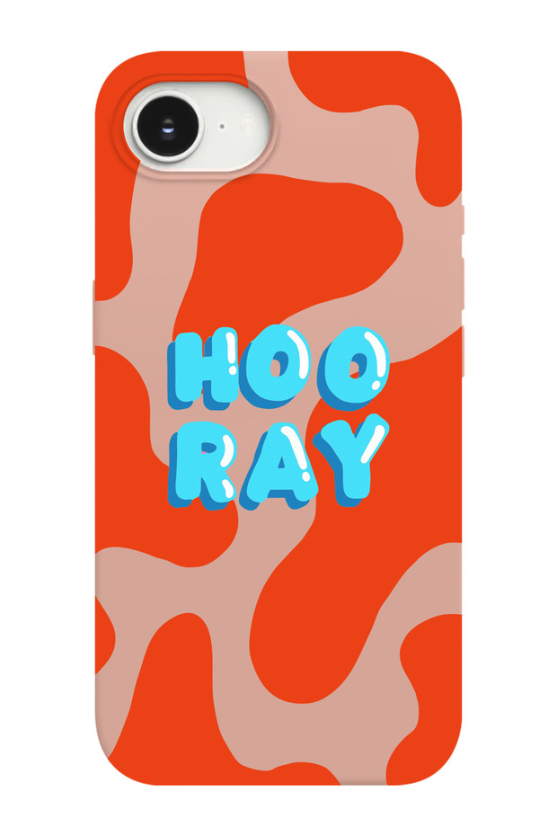 غطاء هاتف متوافق مع آيفون 16E بنمط هوراي من الداخل مصنوع من الجلد المدبوغ - 1