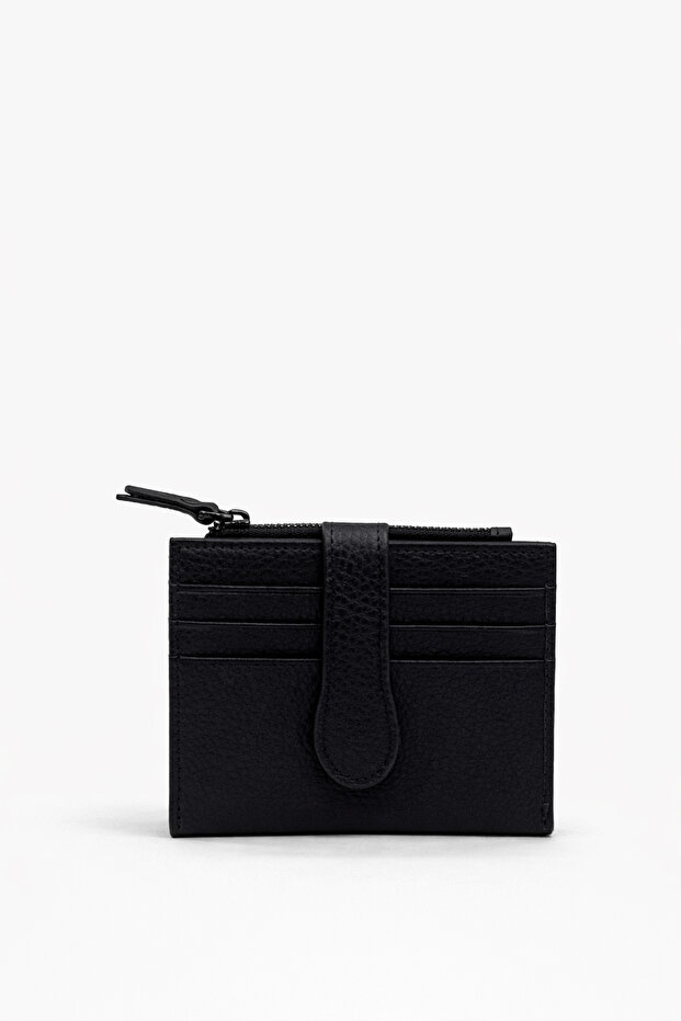 Genuine Leather Women's Wallet Black 2816