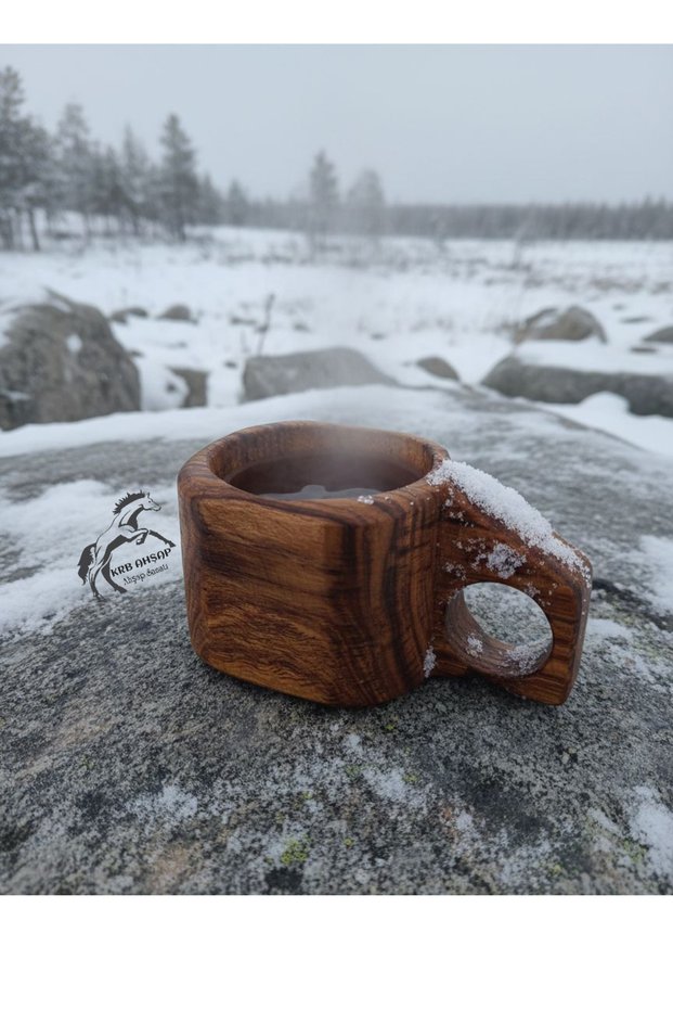 Wooden Kuksa, Natural Kuksa Handmade Special Series