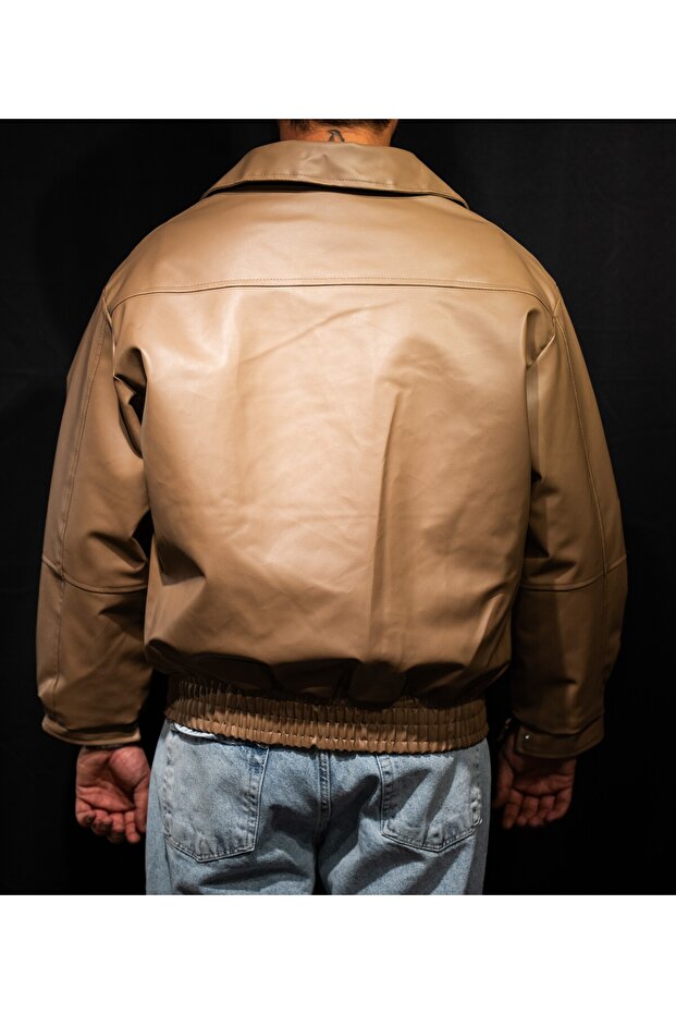 Bomber Deri Ceket - 5