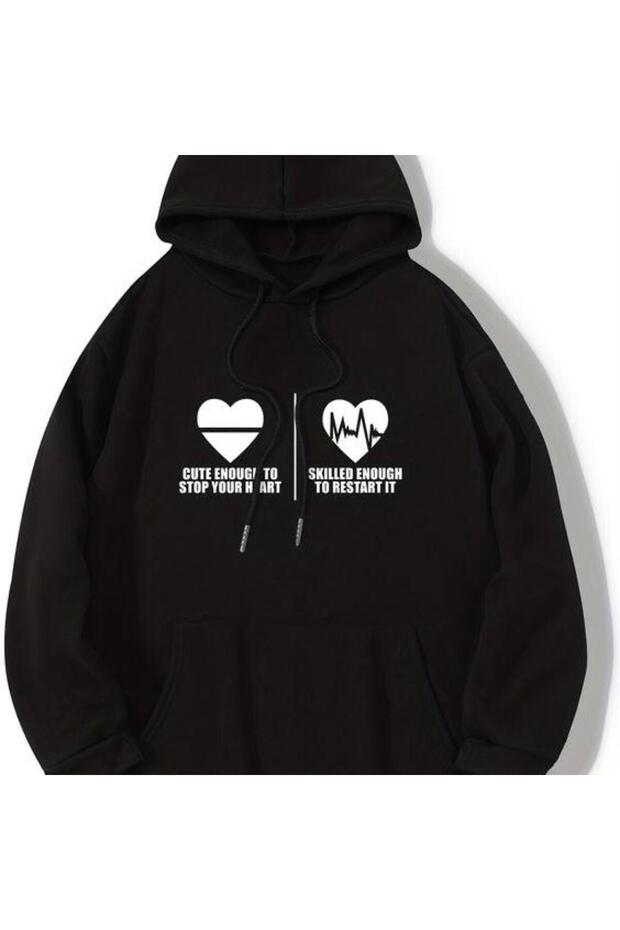 Unisex Black Oversize 3 Thread Raster Sweatshirt - Premium Quality High Resolution Printed