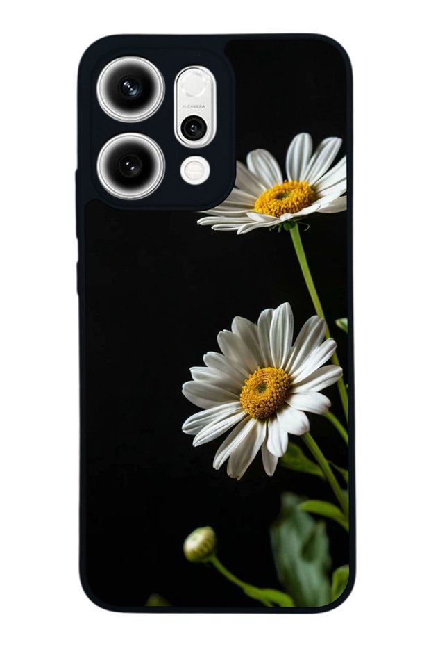 Oppo Reno 14 Compatible Cicek Design Glossy Premium Case