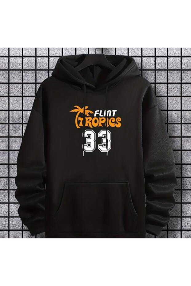 Unisex Black Oversize 3 Thread Raster Sweatshirt - Premium Quality High Resolution Printed